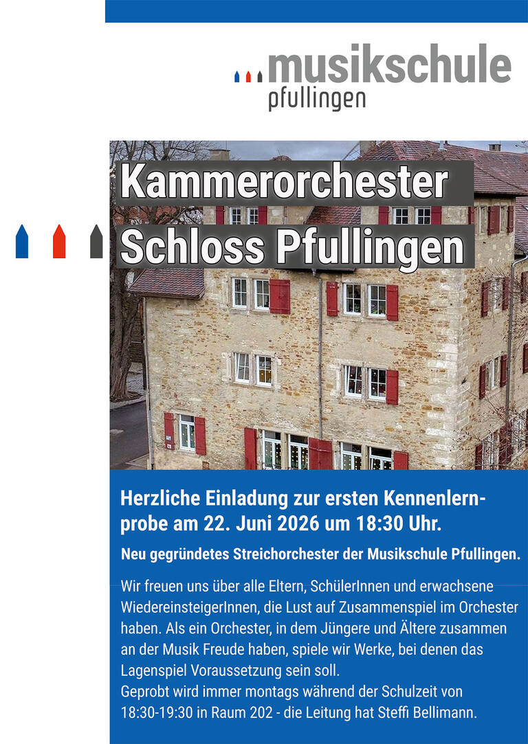 Flyer Einladung Kammerorchester
